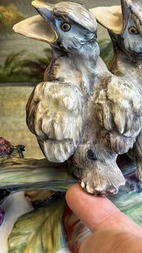 Thumbnail for Stunning Rare Giuseppe Armani Figurine | Mother Bird Feeding 3 Chicks | Signed10