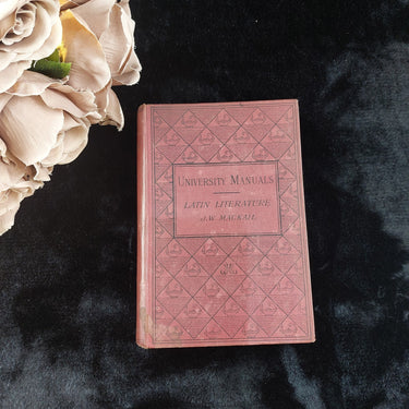 Latin Literature by J.W. Mackail,  University Manuals, 1919  Vintage Hardcover 0