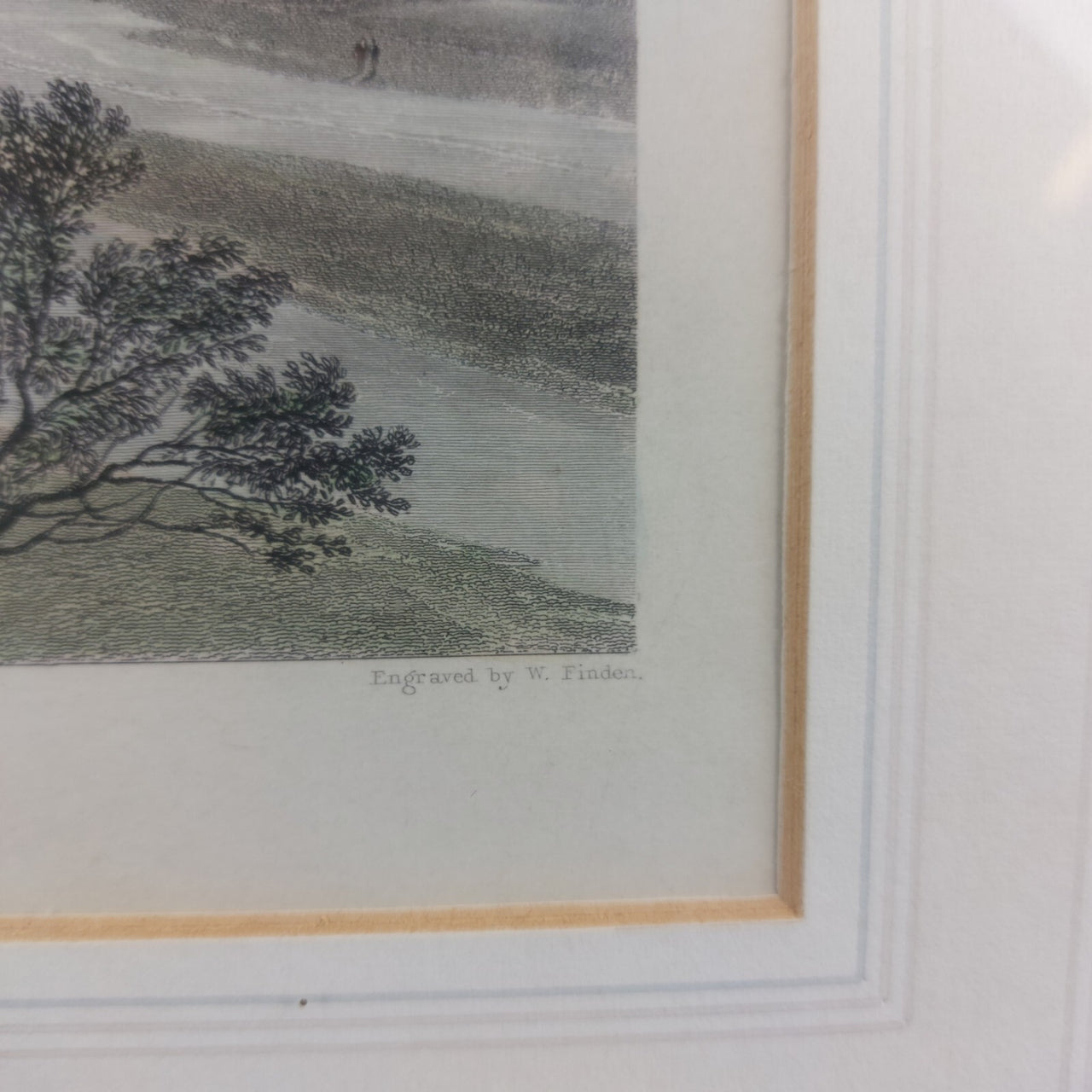 19th Century Steel Engraving by J.D. Harding & W. Finden Berwick Bridge Framed6