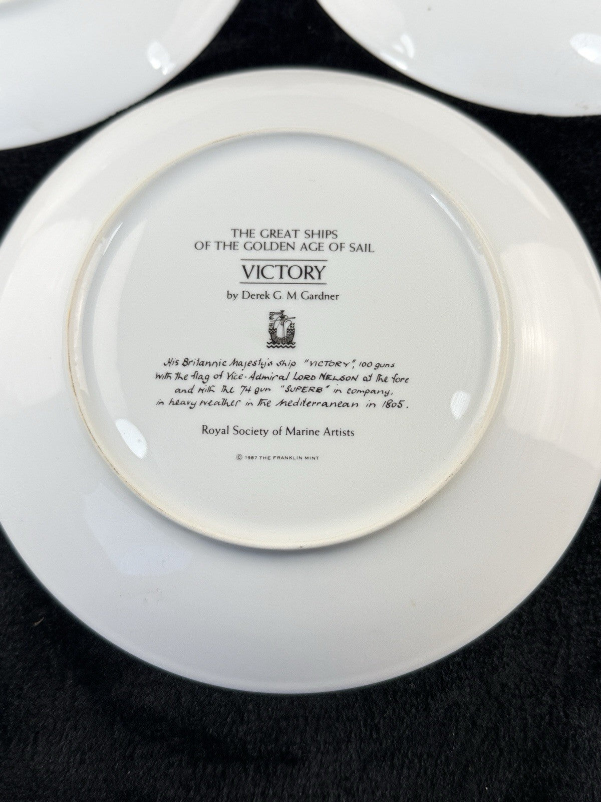 Franklin Mint Great Ships Set of 6 Plates Golden Age of Sail by Derek Gardner11