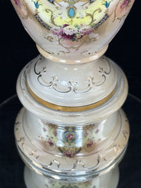 Thumbnail for Antique English Alton Ware Urns Set Hand Painted Roses Gilded Porcelain Vase Set10