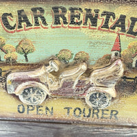 Thumbnail for Vintage Wooden Car Rental Open Tourer Trinket Box Drawer Chest Rustic Desk Box4
