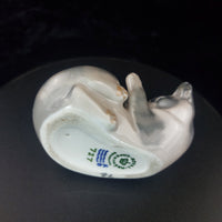 Thumbnail for Copenhagen Royal cat Figurine Playful Kitten gift 727 Gray White Cat Denmark dec7