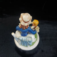 Thumbnail for Vintage Lady Porcelain And Girl Figurine Hand Painted Lace Detail see the pics.6