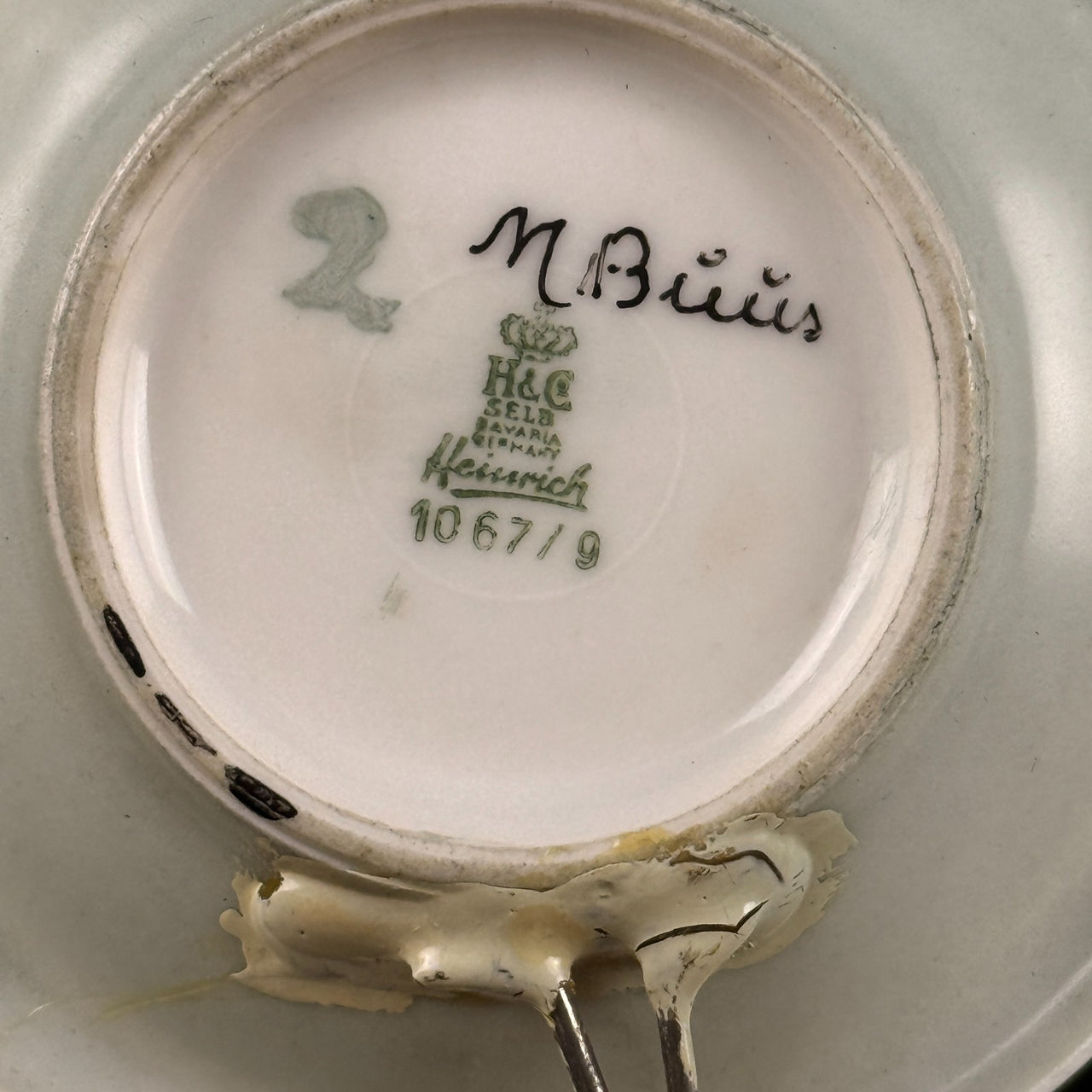 Heinrich Bavaria Miniature Plates Set of 3 Signed M Birus Birds Cottage Germany6
