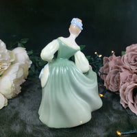 Thumbnail for Royal Doulton Fair Lady Good Porcelain 1962 Figurine- HN2193  Mint Green Dress 4