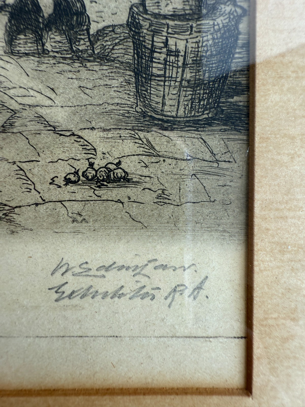 Antique Authentic Signed Etchings - A British Cathedral and St. Andrew's Church11
