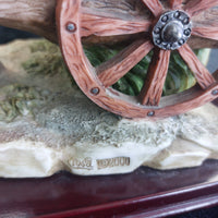 Thumbnail for Large signed Juliana Collection 2000 Horse Carriage Figurine size see Handmade15