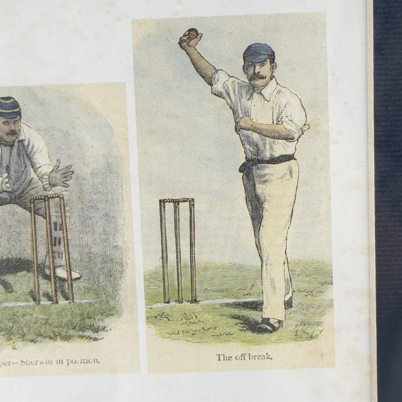 Lucien Davis The Critics Cricket Print Framed 19thC Humour & Technique Scenes8