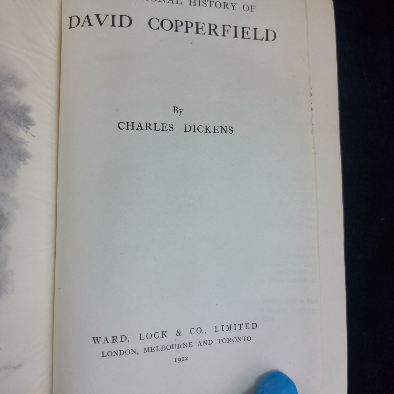 Ward Lock David Copperfield Dickens Illustrated 1912 Book Antique Good Condition7