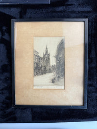 Thumbnail for Antique Authentic Signed Etchings - A British Cathedral and St. Andrew's Church15