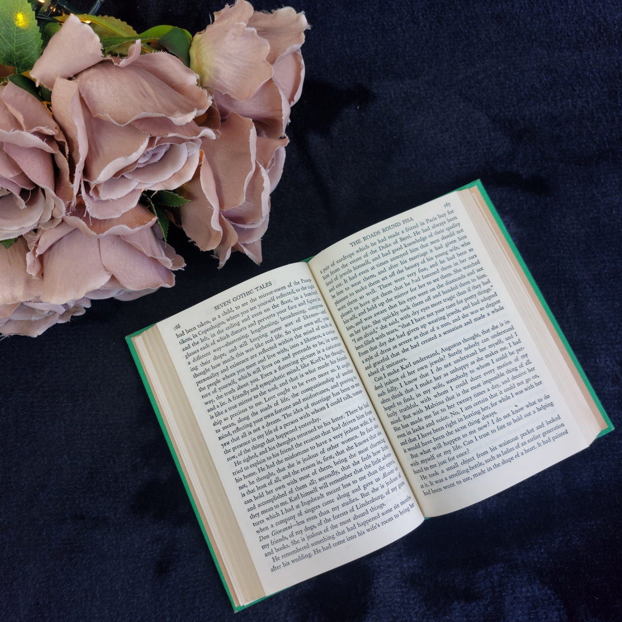 Modern Library  Seven Gothic Tales Isak Dinesen Green Cloth 1960s Vintage dec US6
