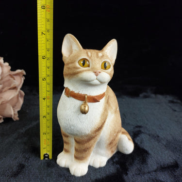 Sherratt & Simpson Cat Sitting Figurine 55044 with Collar 1056g Ornament 8