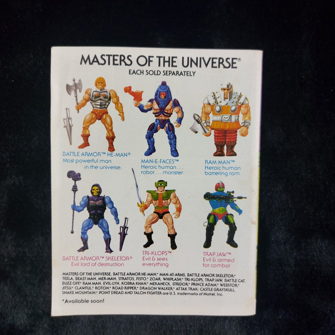 Masters of the Universe "Spikor Strikes" Mini-Comic -Vintage United States 19842