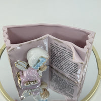 Thumbnail for Vintage Ceramic Angel Praying by Lord’s Prayer Book Pink Planter Gift 5”Figurine1