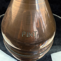 Thumbnail for Reproduction Antique British Pint Measure Copper Marks Verification jug Vintage3