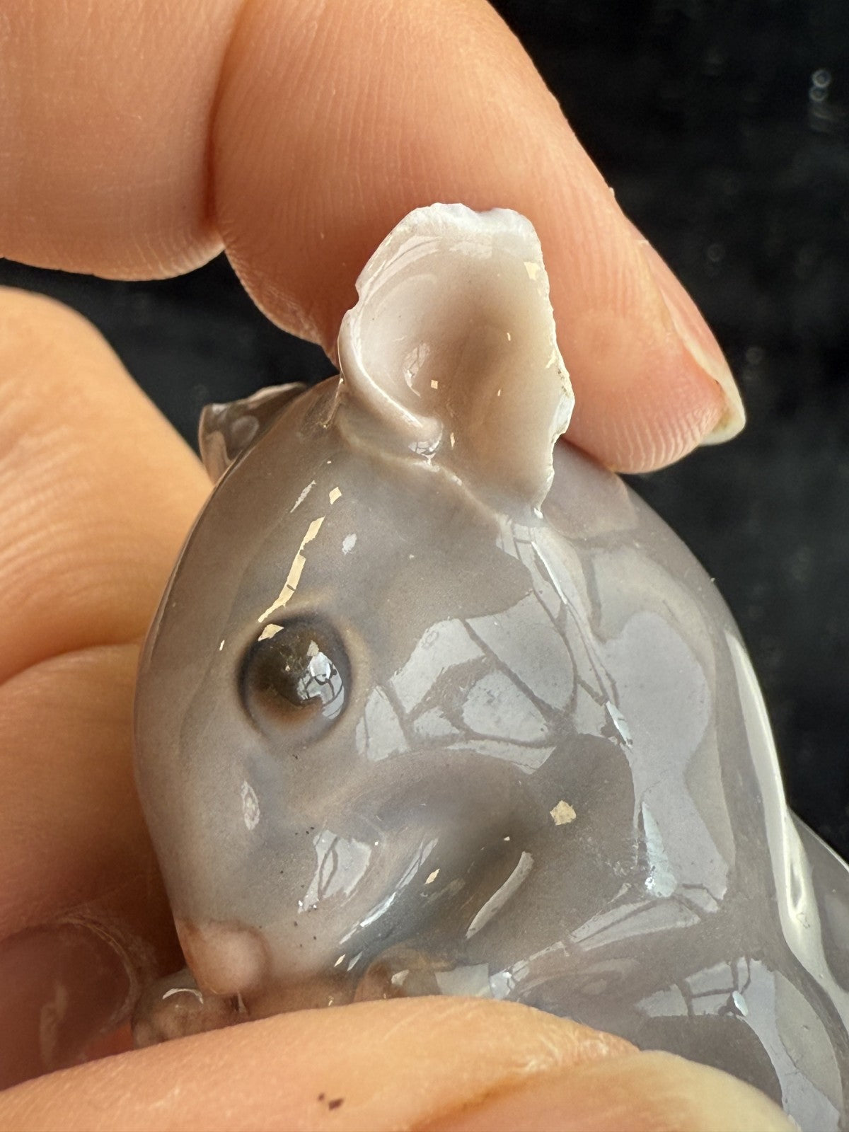 Bing & Grondahl B&G Denmark Porcelain Mouse Figurine chipped ear and elephant11
