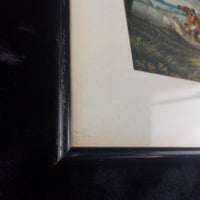 Thumbnail for 19th Century Antique Framed HandColoured Steel Engraving paint Fox Hunting decor7