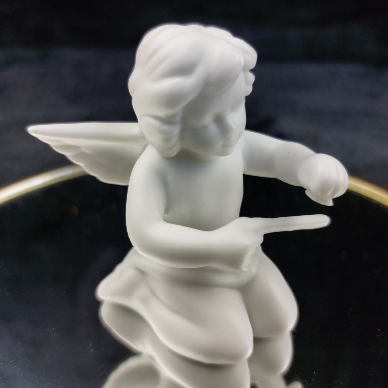 18th century Paul Pfuert Studio-Haus Cherub Pair 5in Bisque White Figurine antiq10