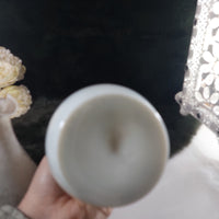 Thumbnail for Rare Pair Antique of Hand-Painted Satin Glass Vases Milk Flowers Decor Porcelain6