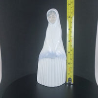 Thumbnail for Requena Miquel Nun Figurine Pristine White Porcelain, 6.5