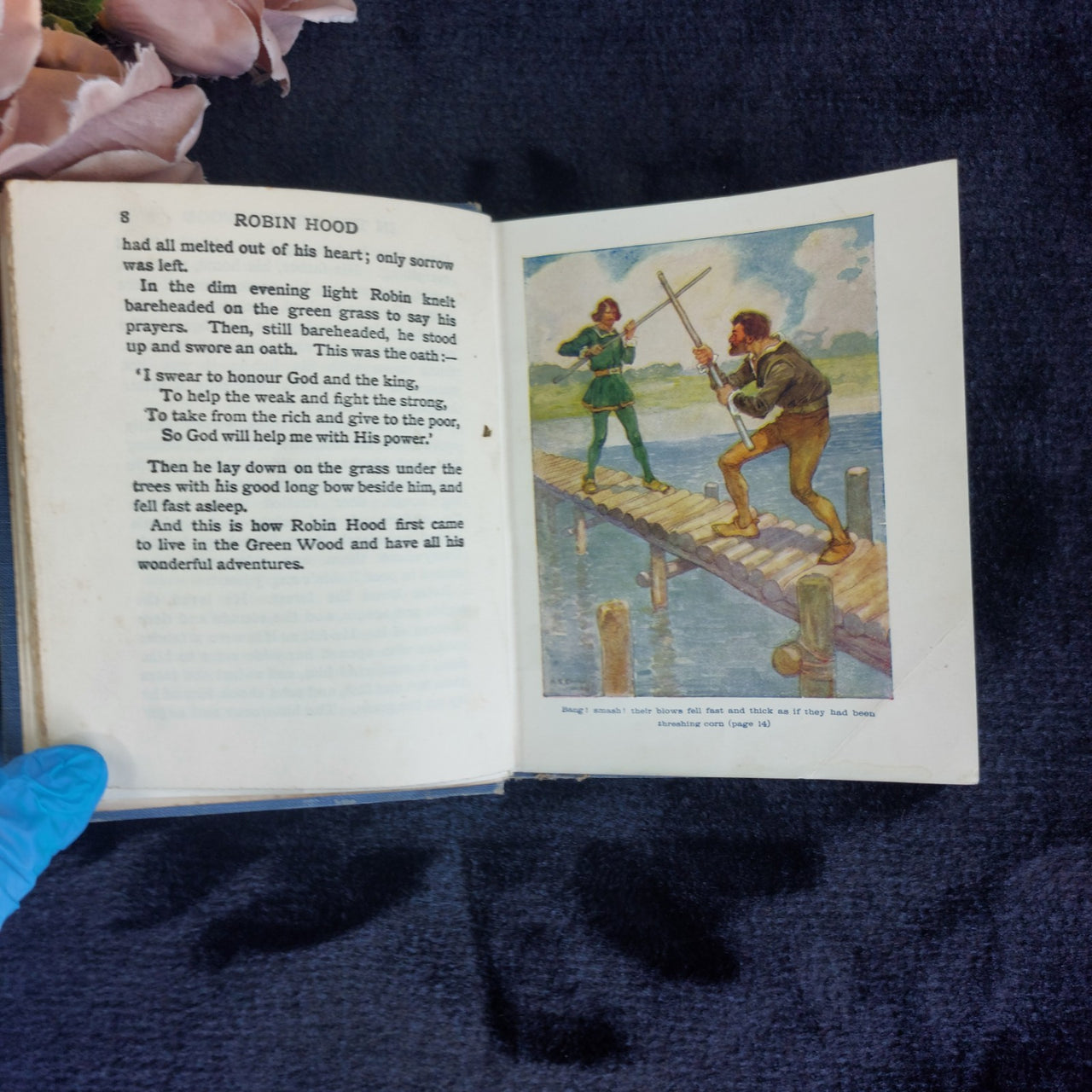 Robin Hood 1930s H.E. Marshall  Illustrated A.S. Forrest Told to the Children HB5