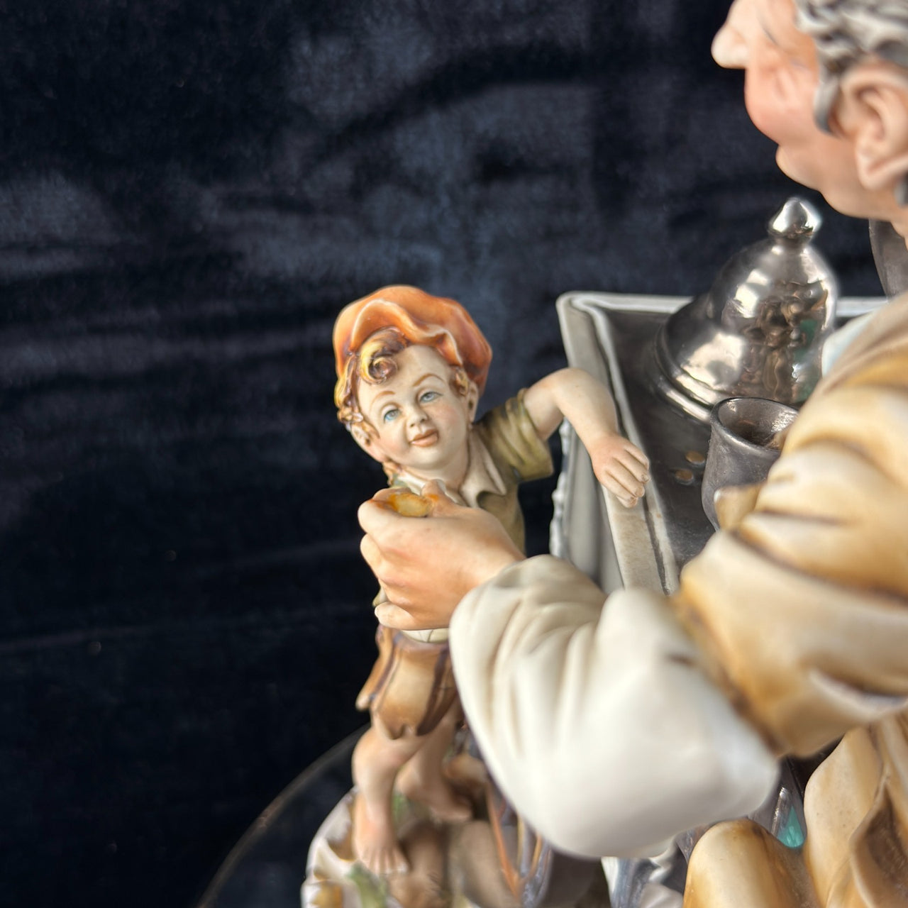 Rare Capodimonte N Crown Italian Figurine M. Lory Ice Cream Large Seller 12"22