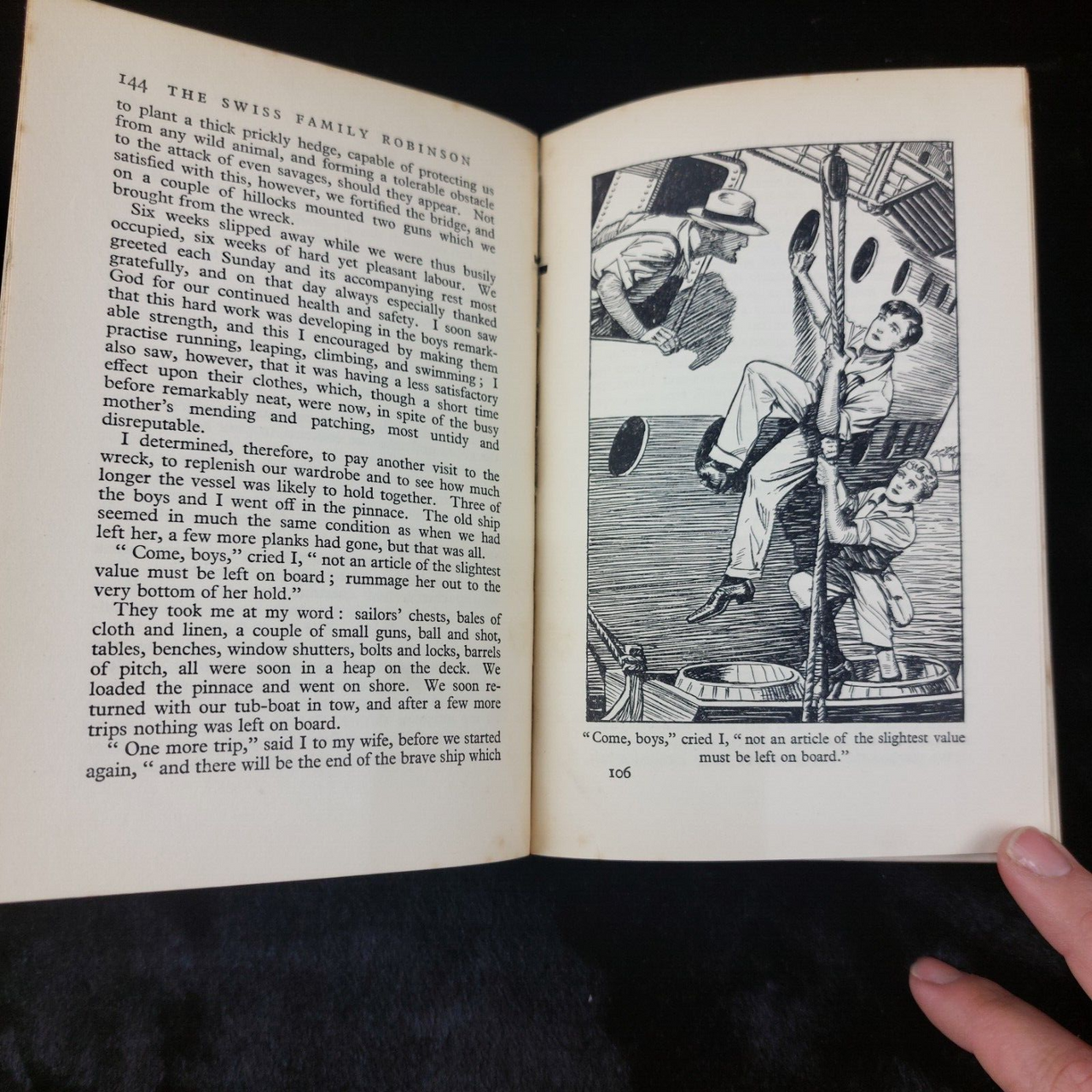 The Swiss Family Robinson by Johann Wyss - Vintage Edition Illustrated Ornament.5