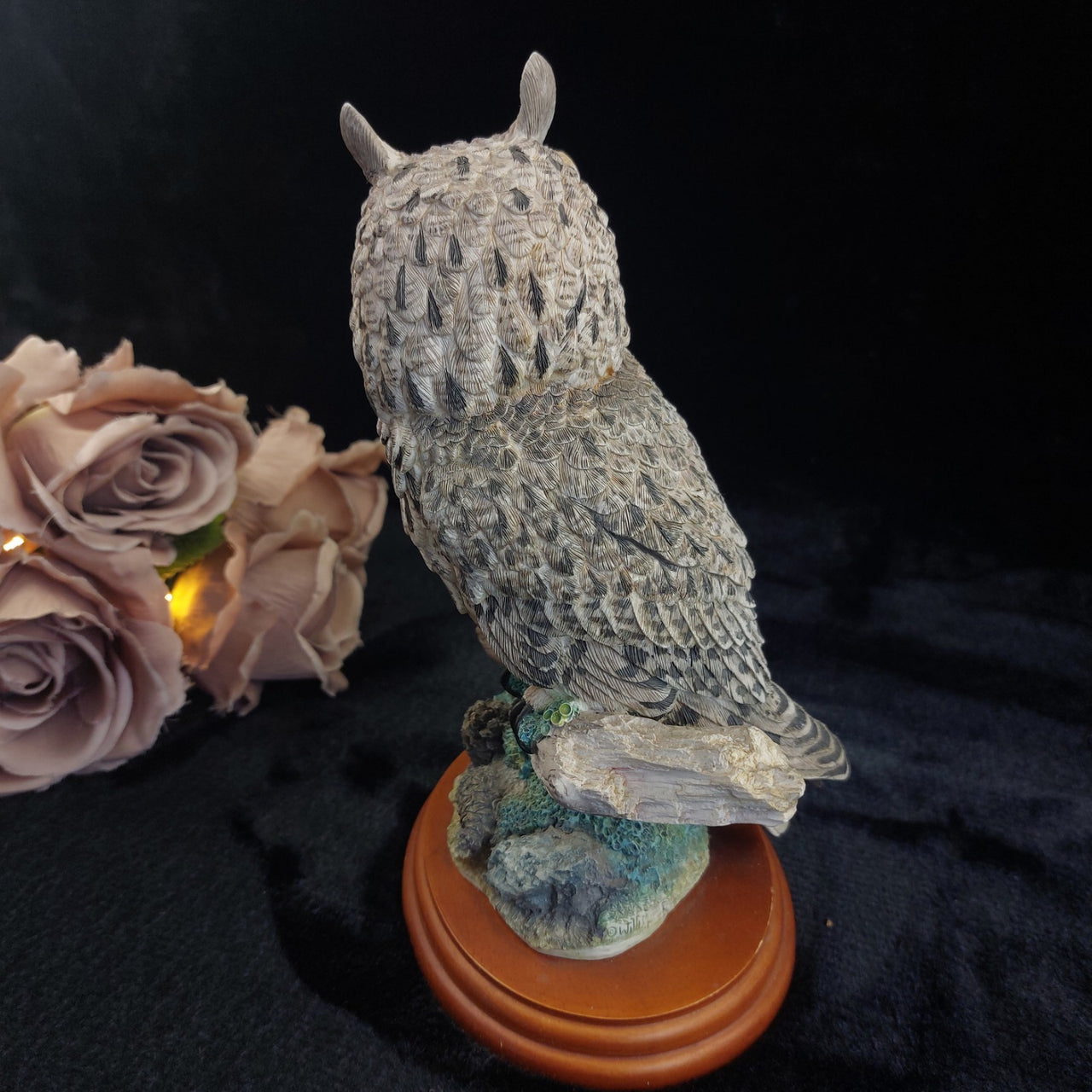 Border Fine Arts 1998 Long Eared Owl Russell Willis 541729  BFA Birds Figurine5