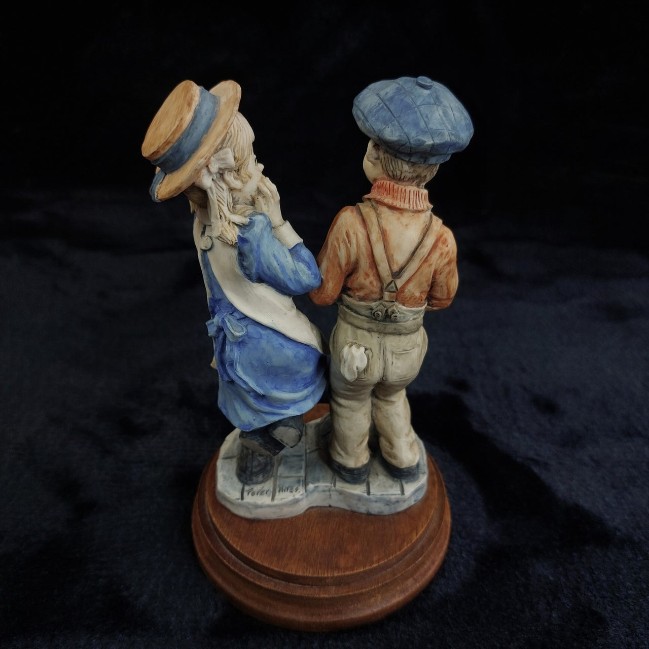 Peter Miles Handmade Figurine  7" Good Kids Playing  Sculpture Northumberland UK6