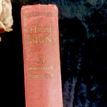 Ponsonby Recollections  1951 Three Reigns  Hardcover Stained Copy0