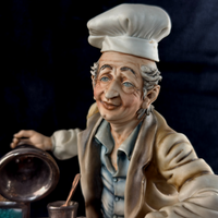 Thumbnail for Rare Capodimonte N Crown Italian Figurine M. Lory Ice Cream Large Seller 12