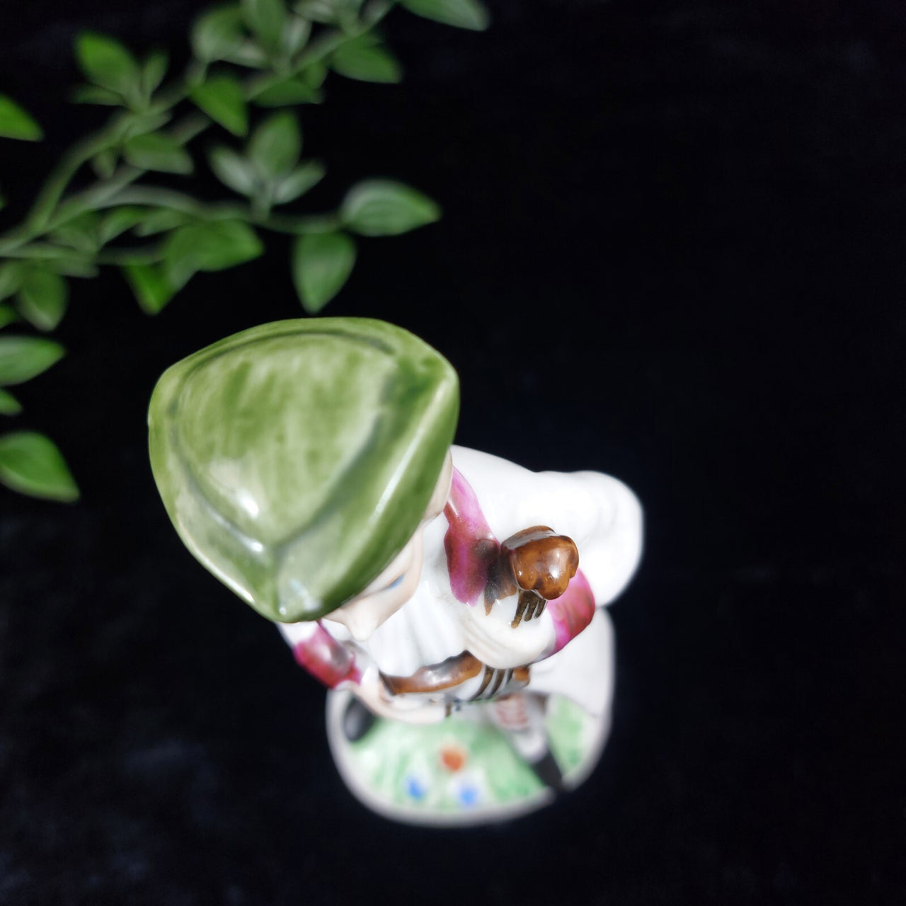 Rare 7" Porcelain Figurine – Japanese -Colonial Man with Violin White White Type4