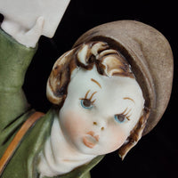 Thumbnail for Young with Postman Letter Capodimonte Porcelain Figurine by G. Pezzato see pics5