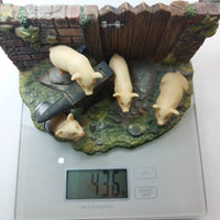 Thumbnail for Rare The Leonardo Collection Farmyard Friends   1998 Piglets Figurine  3.35