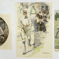 Thumbnail for Lucien Davis The Critics Cricket Print Framed 19thC Humour & Technique Scenes6