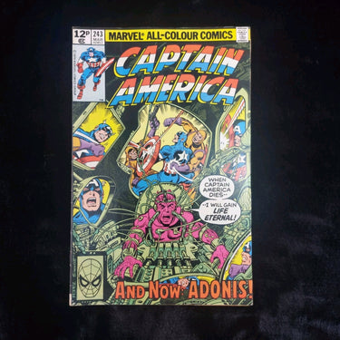 Marvel Comics   (March 1980)    #243– Captain America  The Rise of Adonis0