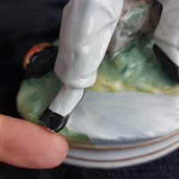 Thumbnail for Staffordshire Figurine Reading Man Book 6