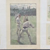 Thumbnail for Lucien Caught Davis at Wicket Cricket Framed Print W.G. Grace Technique Scenes.2