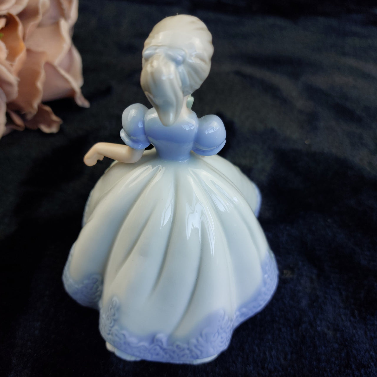 SBL Regal House Girl Good Figurine Blue Dress Porcelain  Collectible 5" Tall4