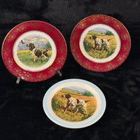 Thumbnail for Odette Degrain Delorge Limoges France Hunting Dog Plates Set of 3 8