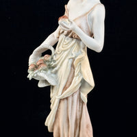 Thumbnail for Giuseppe Armani Florence Fresh Fruits Lady Figurine 14” Italy Home Decor 1987 .11
