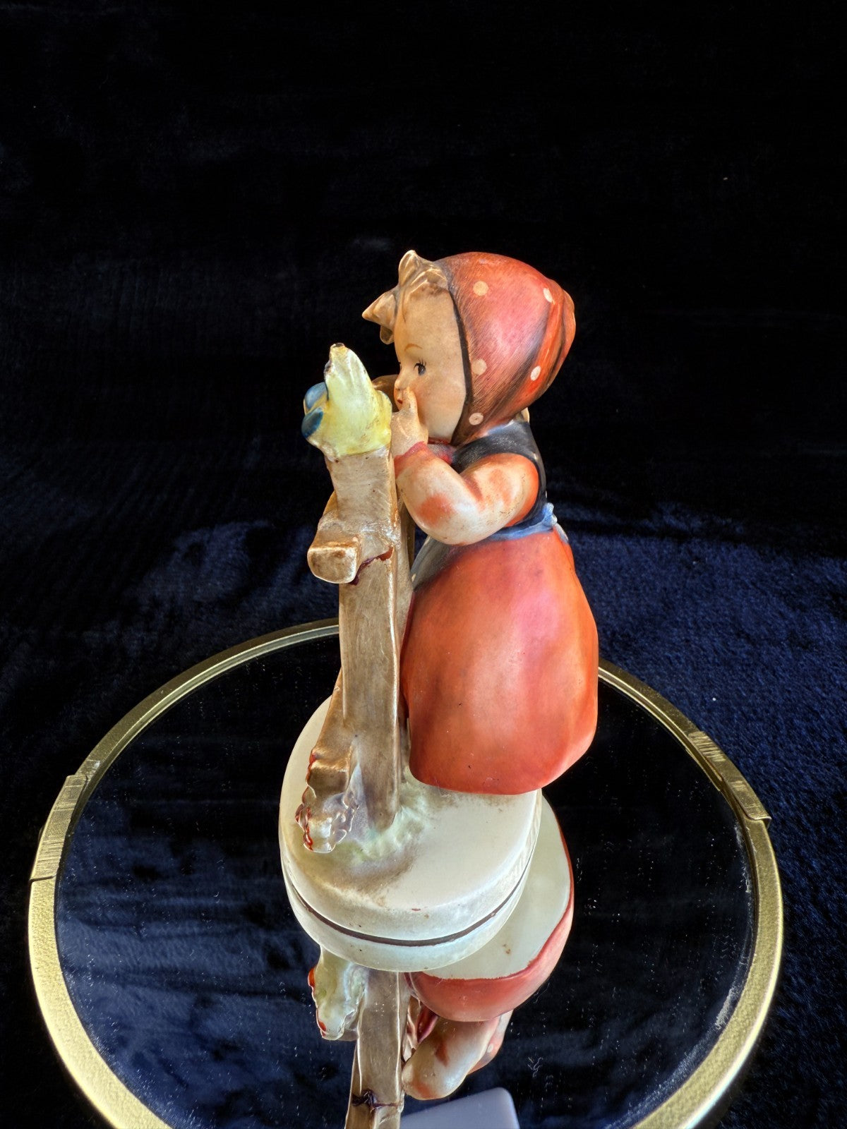 Hummel "Little Tooter" #203/1 Vintage Figurine  Goebel W. Germany repaired3