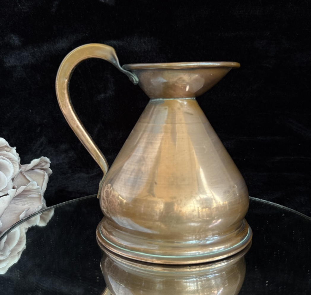 Reproduction Antique British Pint Measure Copper Marks Verification jug Vintage4