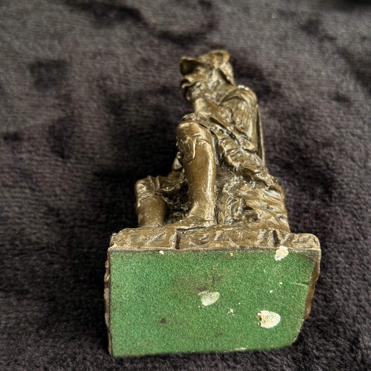 Bronze Lorenzo de Medici Figurine Sculpture Thinker Style 6" Renaissance Art.18