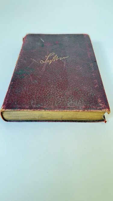 Collins Last Days of Pompeii Lord Lytton Antique Red Leather Gilt Spine 1890s1