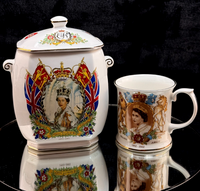 Thumbnail for Ringtons Jubilee Golden Queen Elizabeth II Mug &Tea Caddy Set 1952–2002 SEE BOX0
