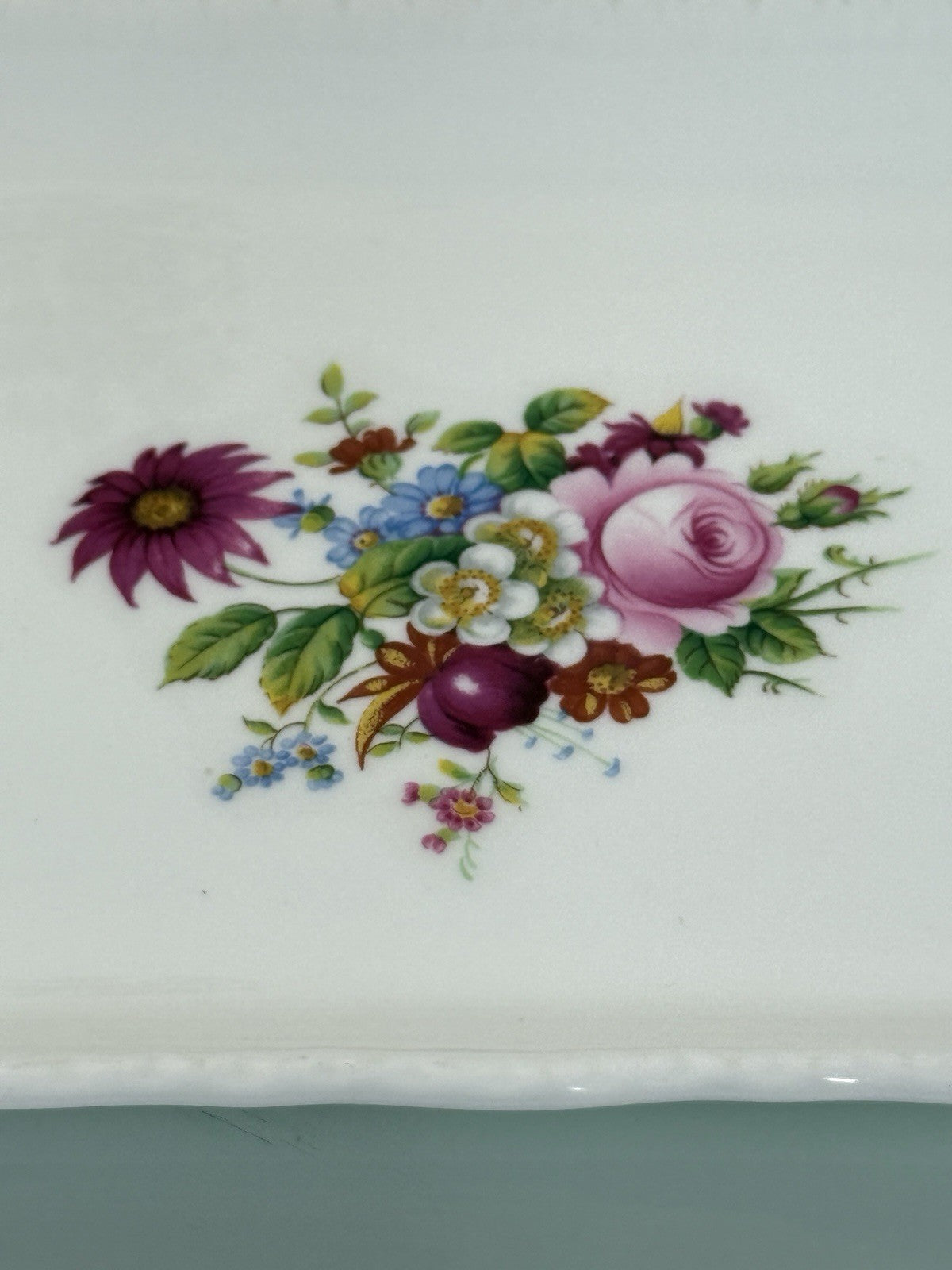 Coalport Ming &shell Rose Dish Vanity Set Tray Vase Trinket Bowl Gift Bone China8