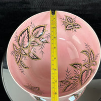 Thumbnail for Maling Coleus Pink Footed Bowl 20cm Vintage Leaf Pattern England 1950s gift8