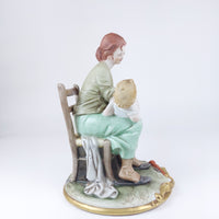 Thumbnail for RARE 1950s Capodimonte - Bruno Merli Signed Porcelain Child & Mother Figurine4
